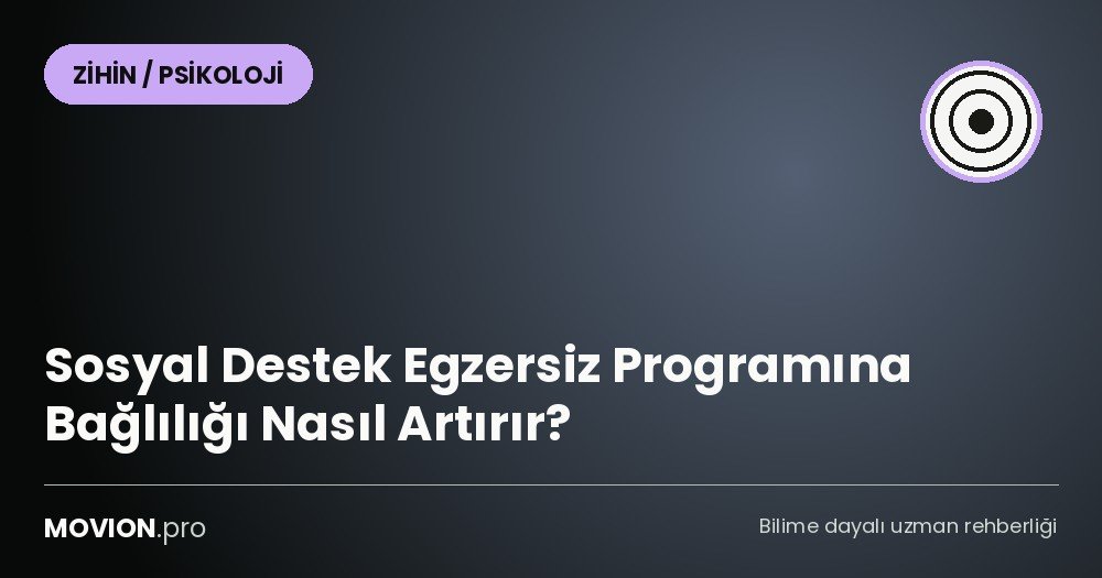 sosyal destek egzersiz baglilik cover